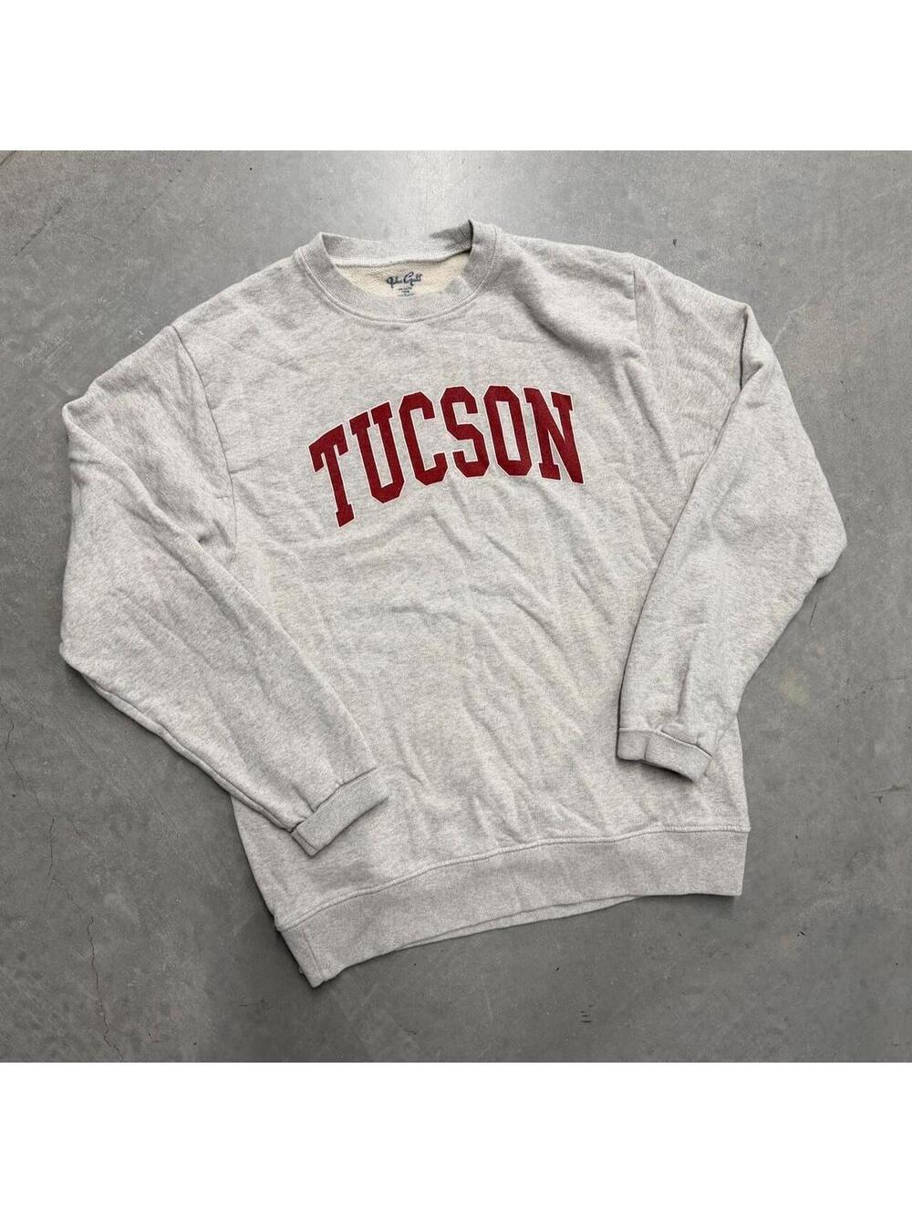 John Galt Brandy Melville Tucson Gray Oversized Crewneck Sweatshirt